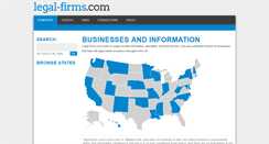Desktop Screenshot of legal-firms.com