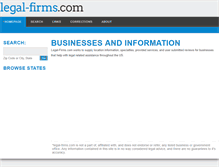 Tablet Screenshot of legal-firms.com